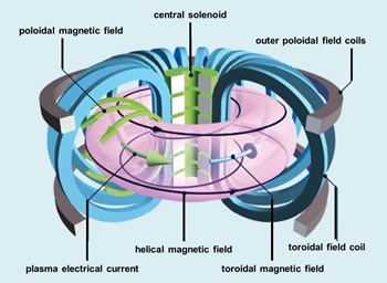 The perfect magnetic trap may not exist, but the torus-shaped tokamak is currently the fusion device with the best performance on record so far. Source: EFDA-JET (now EUROfusion) (Click to view larger version...)